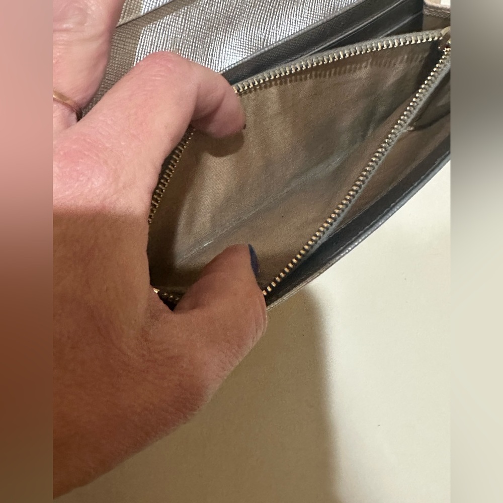 PRADA Tricolor Saffiano Double Snap Wallet - Picture 13 of 16